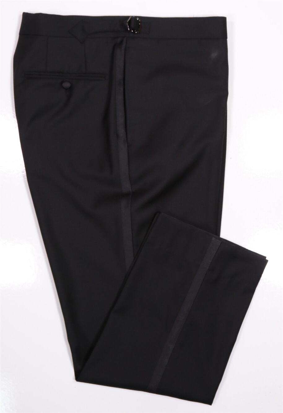 Suitsupply Brescia Tuxedo Black Formal Wedding Wool Dress Pants 34x28